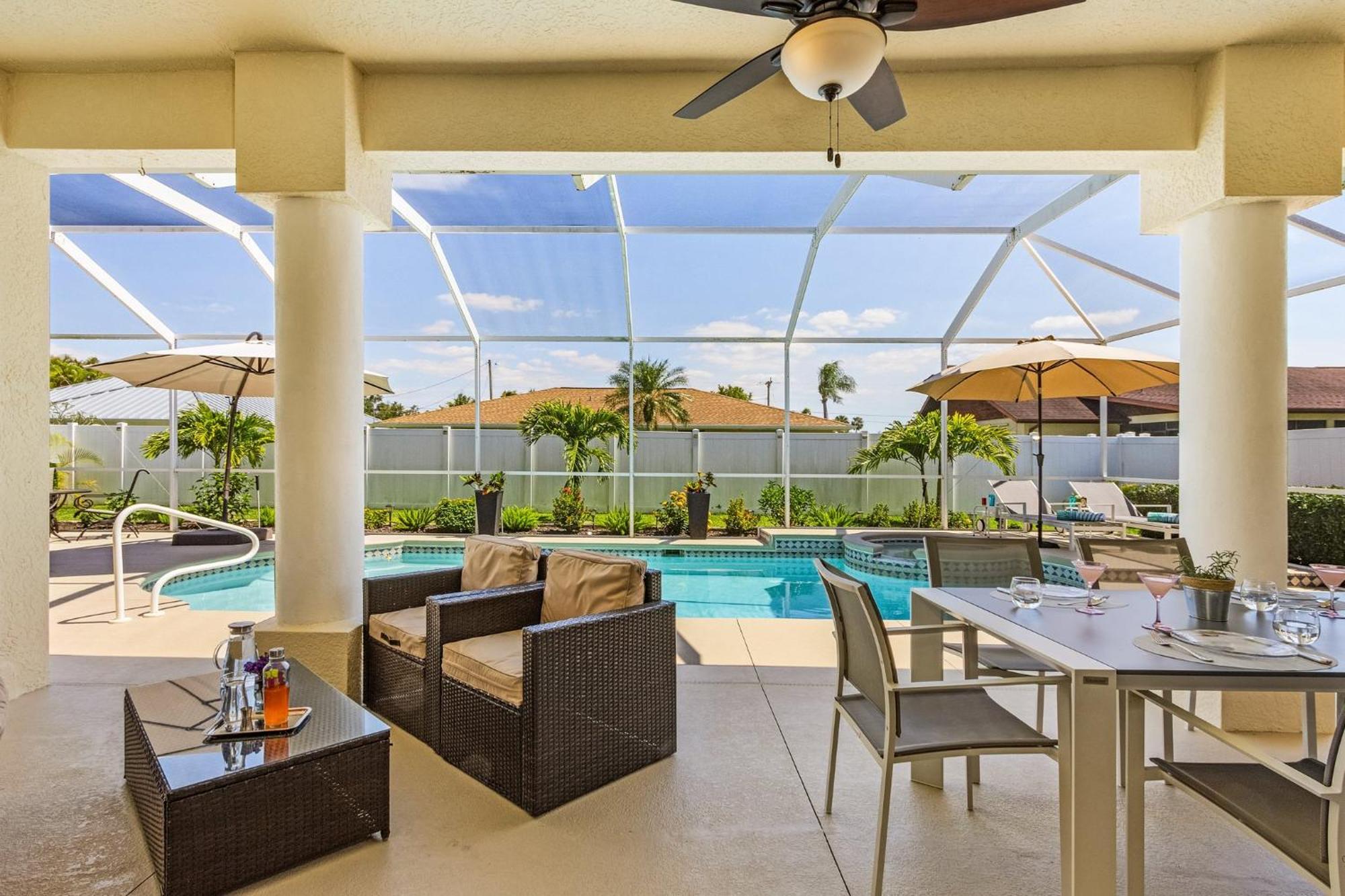 Villa-Haze, Lots Of Privacy, Solar & Electric Heated Pool And Spa เคปคอรัล ภายนอก รูปภาพ