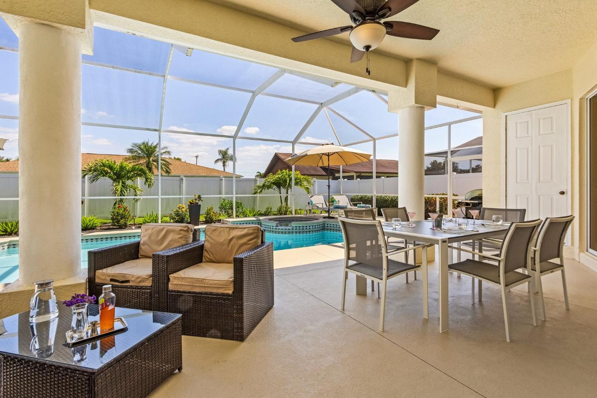 Villa-Haze, Lots Of Privacy, Solar & Electric Heated Pool And Spa เคปคอรัล ภายนอก รูปภาพ